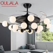OULALA – grand ventilateur de plafond moderne de 52 pouces, avec télécommande sans lame, pour la maison et la salle à manger