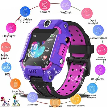 

Q19 Children Kids Smart Watch IP67 Deep Waterproof 2G SIM Card GPS Tracker Camera SOS Call Location Reminder Anti-Lost Watch