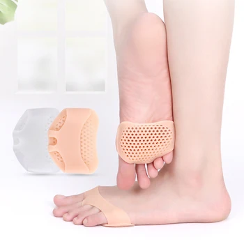 

6Pcs=3Pairs Silicone Forefoot Pads Pain Relief Orthotics Foot Massage Anti-slip Protector High Heel Elastic Cushion Foot Care