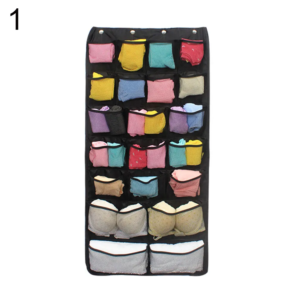 42/31-Pocket Wardrobe Hanging Organizers Bra Underwear Socks Storage Pouch Bag Organizer
