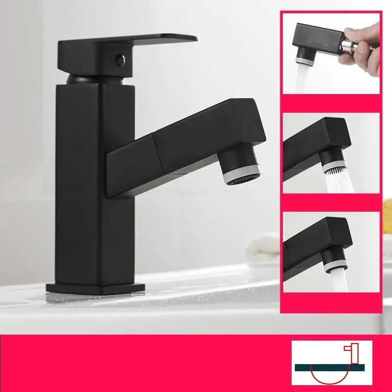 Mitigeur Parede Preta Lavabo Musluk водопроводной воды черный Pia Para бассейна Robinet Salle De Bain Banheiro Torneira Ванная раковина кран