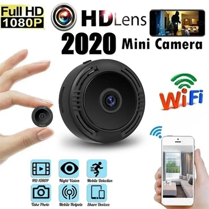 

Wireless Mini WIFI 1080P HD Video Camera Cloud Storage Infrared Night Vision Smart Home Security Home Surveillance Webcam