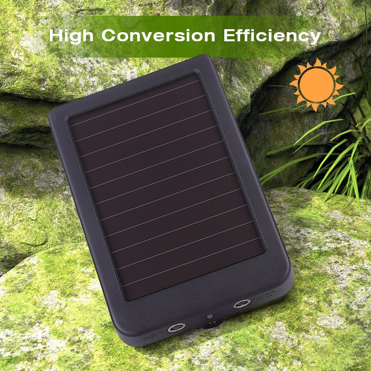 Outdoor Solar Panel 3000mah 9V Solar Battery Charger for Trail Cameras night vision power bank waterproof