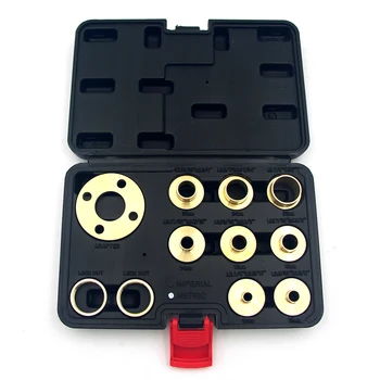 

Electric Wood Milling Pure Copper Bushing Router Bushing Set Assorted Template Guides with Lock Nuts Axle Sleeve