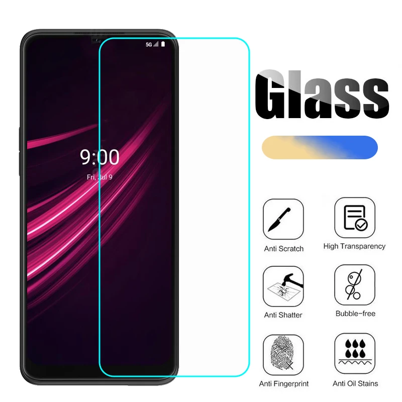 Tempered Glass For T MOBILE REVVL V+ 5G Screen Protector Film For