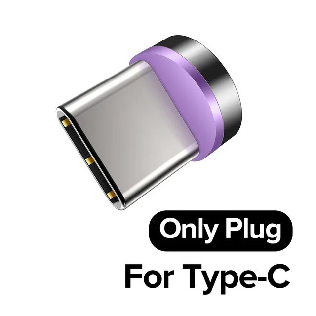 Oppselve светодиодный магнитный кабель для быстрой зарядки для samsung Xiaomi usb type C кабель супербыстрый зарядный кабель для телефона type-C Cavo 5A - Цвет: One plug