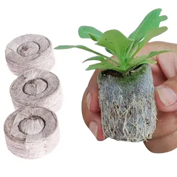 

100 Count Jiffy Peat Soil Pellets Seeds Starting Plug 30MM Easy Use No Soil Required For Indoors Planting Garden Transplanting