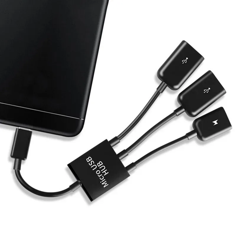 3 в 1 микро-OTG USB-порт игровая мышь клавиатура адаптер кабель для планшетов на Android