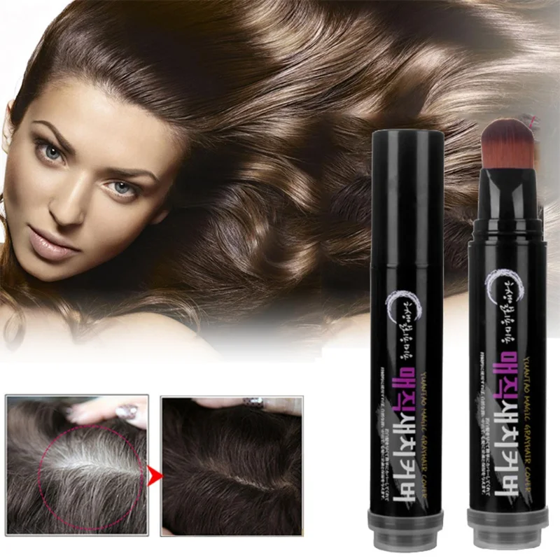 Hair Line Pen Concealer Root Edge Control Makeup Cover Up Fiber Building Natural Long-Lasting Temporary Hair Line Pen