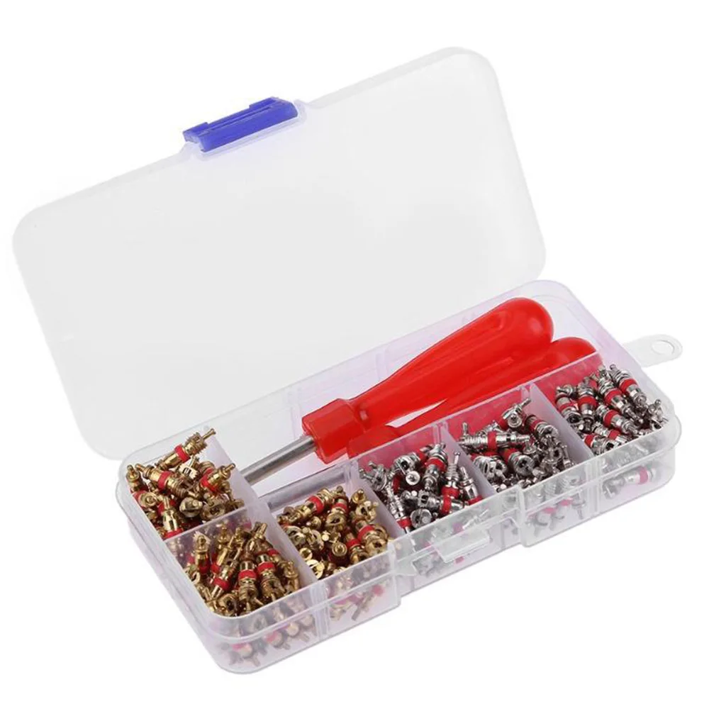 242Pcs/Set Universal Car A/C Air Conditioner Valve Core Auto Air