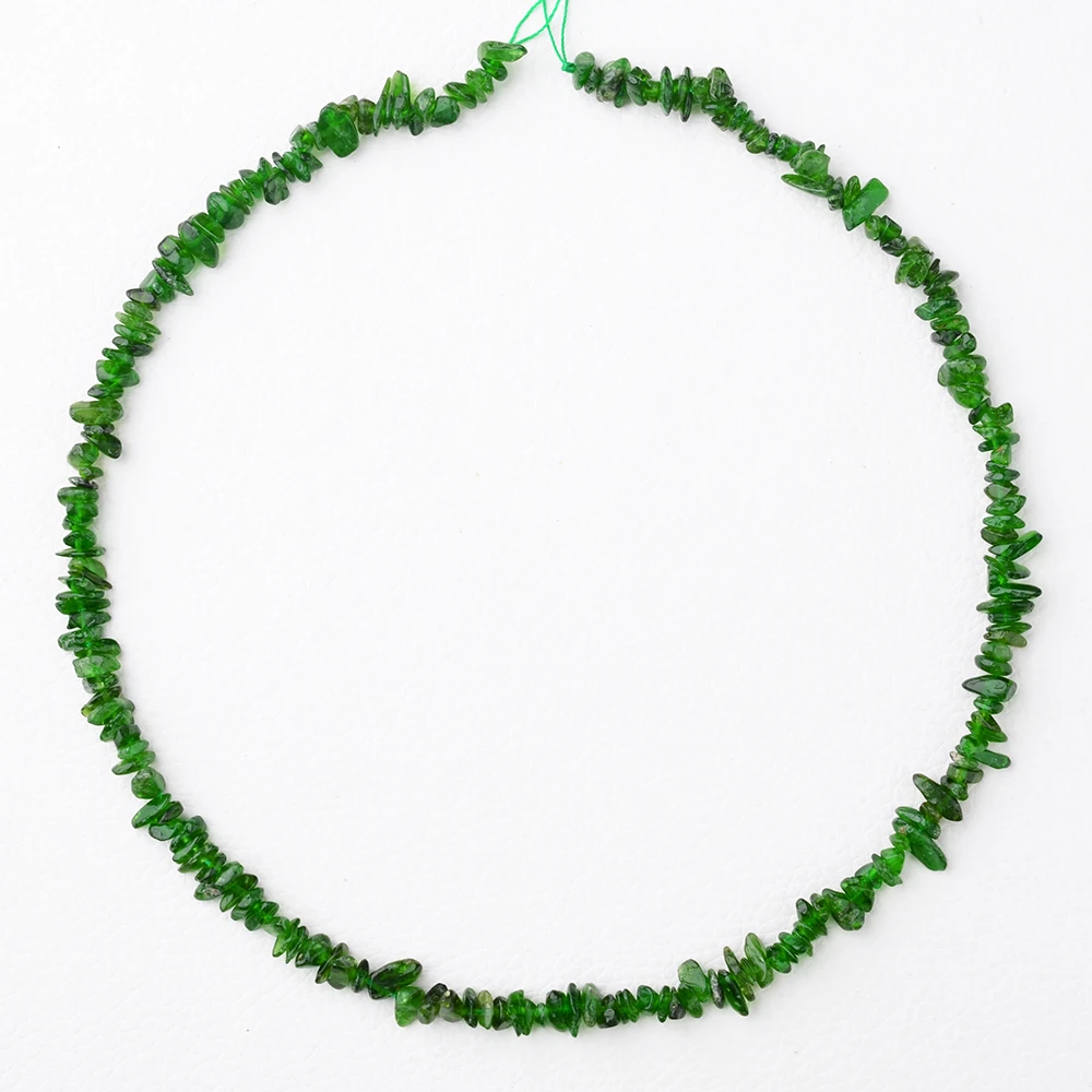 2 strands 7mm diopside Chips beads