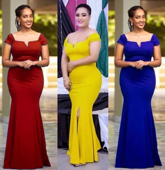 

Sexy V-Neck African Dress Women Bodycon Red African Party Dress Long Summer Dresses Bazin Ankara Ladies Dress African Clothes