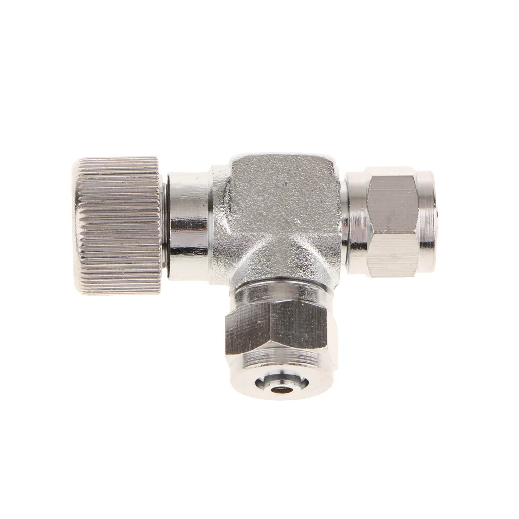 Two Way Aluminum Aquarium Precise CO2 Needle Adjustment Valve Co2 Regulator Adjusting Solenoid Valve