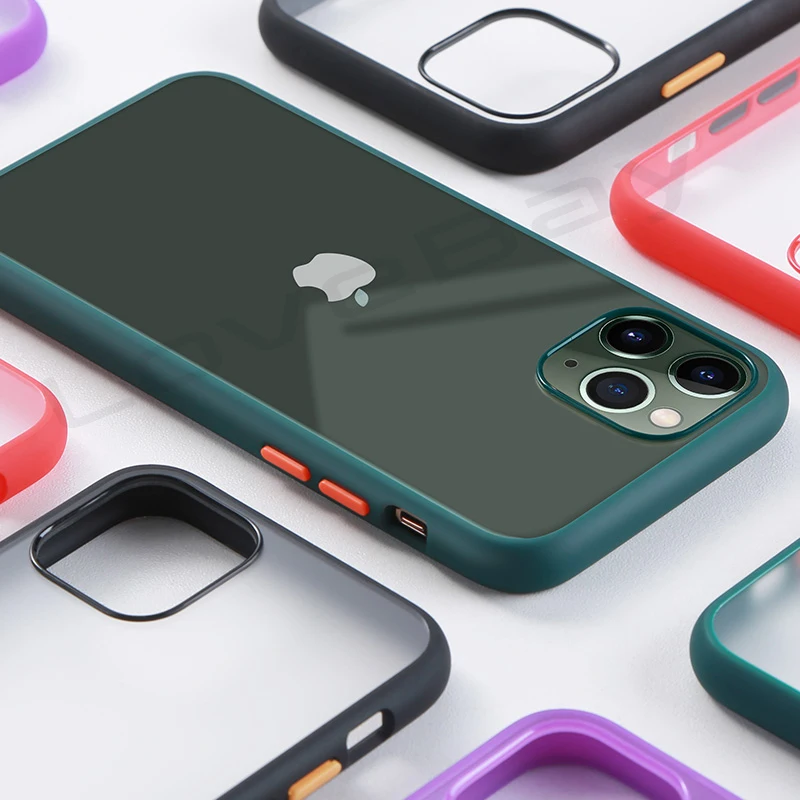Lovebay модный Контрастный ЦВЕТНОЙ матовый чехол для iPhone 11 Pro противоударный