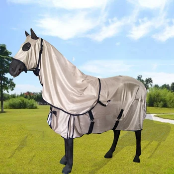 

Sunscreen Horse Fly Rug Anti-mosquito PVC mesh Full Neck All In One Horse