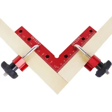 2 Pcs Right Angle Clamp 90 Degrees L-Shaped Auxiliary Fixture Splicing Board Positioning Panel Fixed Clip Ruler Woodworking Tool