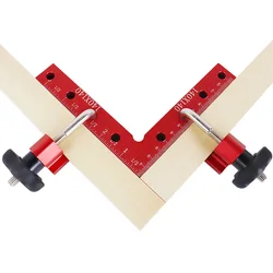 Pince à Angle droit à 90 degrés, 2 pièces, fixation auxiliaire en forme de L, panneau d'épissure, panneau de positionnement, règle à Clip fixe, outil pour le travail du bois 