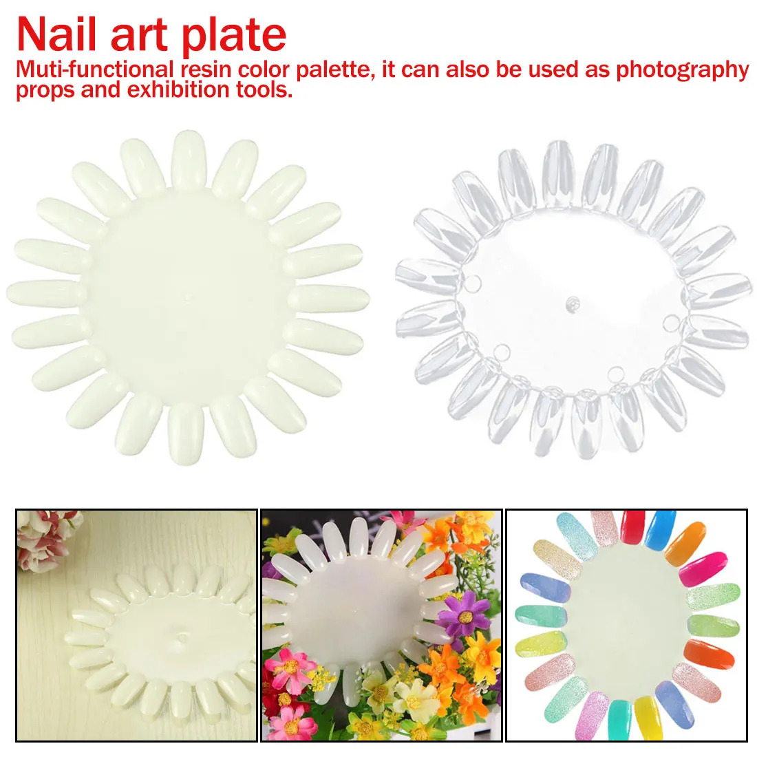 

1pack Pro Chart Stick Nails Polish Display Polish Practice Tip Board Tools False Nail Art