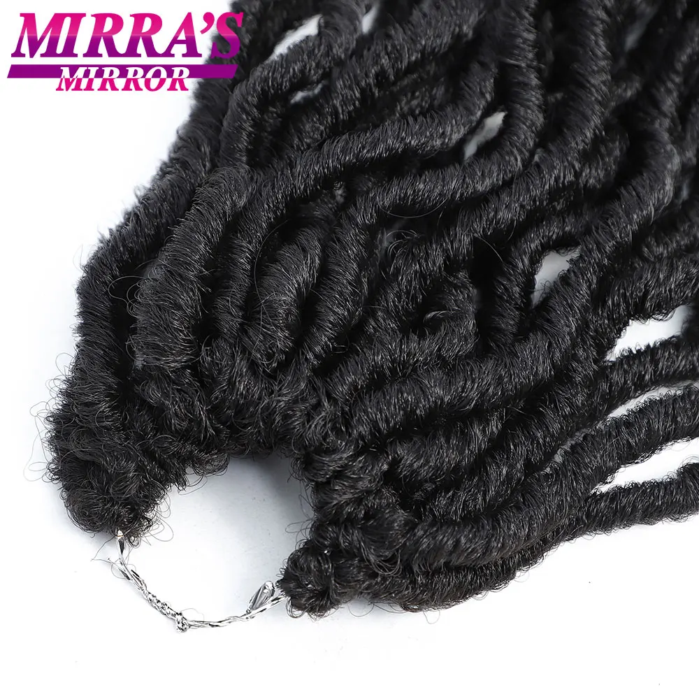 Богиня искусственные локоны в стиле Crochet волосы синтетические Омбре плетение волос крючком косы мягкие Dread Locs 18 дюймов 80 г/упак. Mirra's Mirror