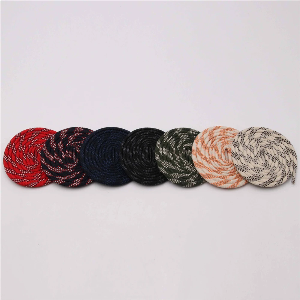 Coolstring 5mm Spiral Twill Shoelaces 60-180cm 7 Colours Rope Men Women Sneaker Laces Adult Kid‘s Round Sport Shoes Polyester