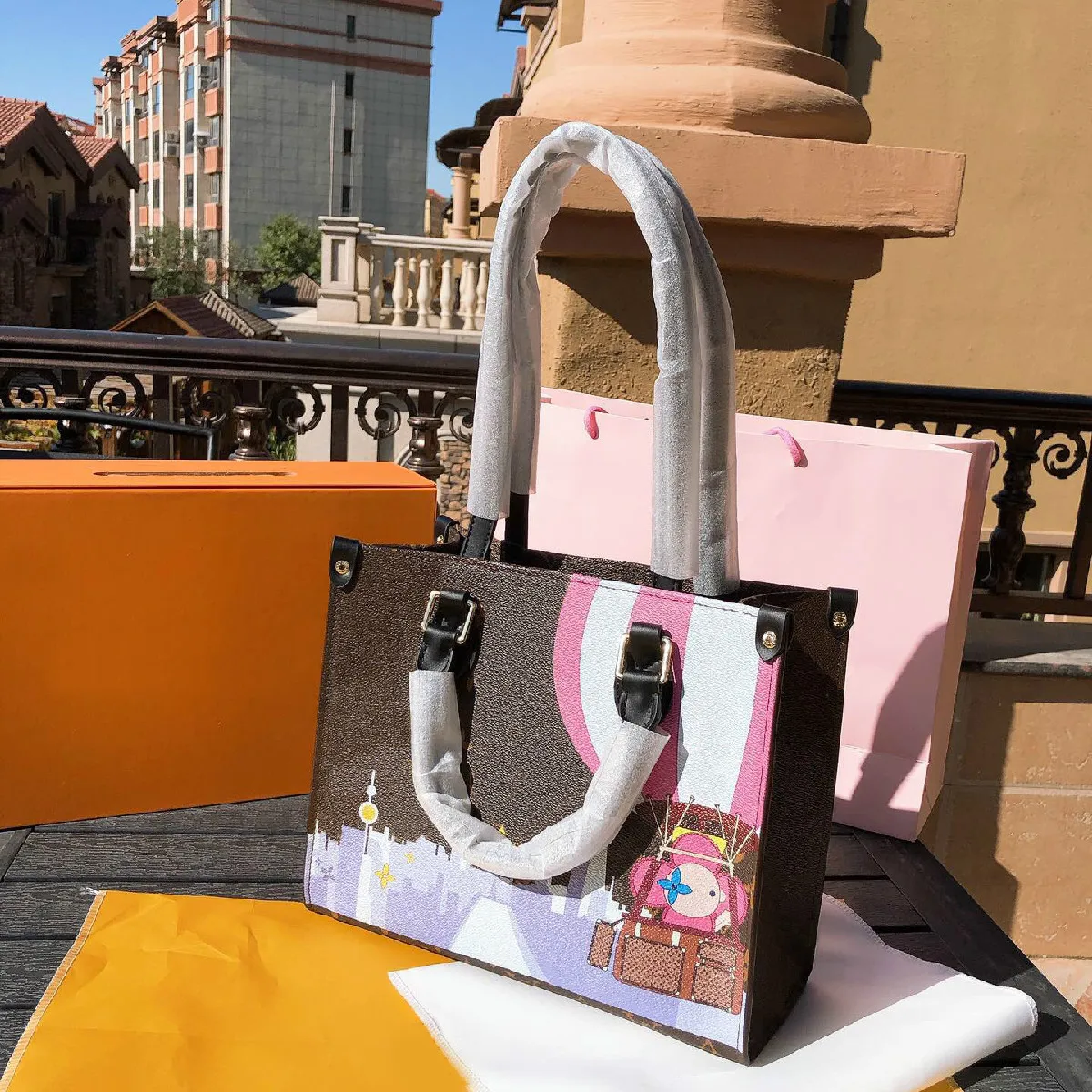 

Luxury Christmas Limited Bags for Women 2019 High Quality Shoulder Bag Cartoon Image Pattern Ladies Hand Bags Christmas gift