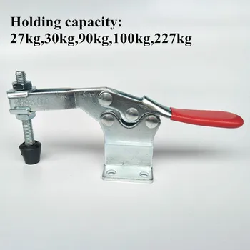 

1pc Vertical Horizontal Toggle Clamp Quick Release Holding Quick Push Pull Hand Anti-Slip Tools toggle clamps for woodworking