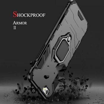 

10Pcs Shockproof Armor Case For iPhone SE 2020 11 Pro Max XS XR X Max 8 6 6S 7 Plus 5 5S SE Stand Holder Car Ring Phone Cover