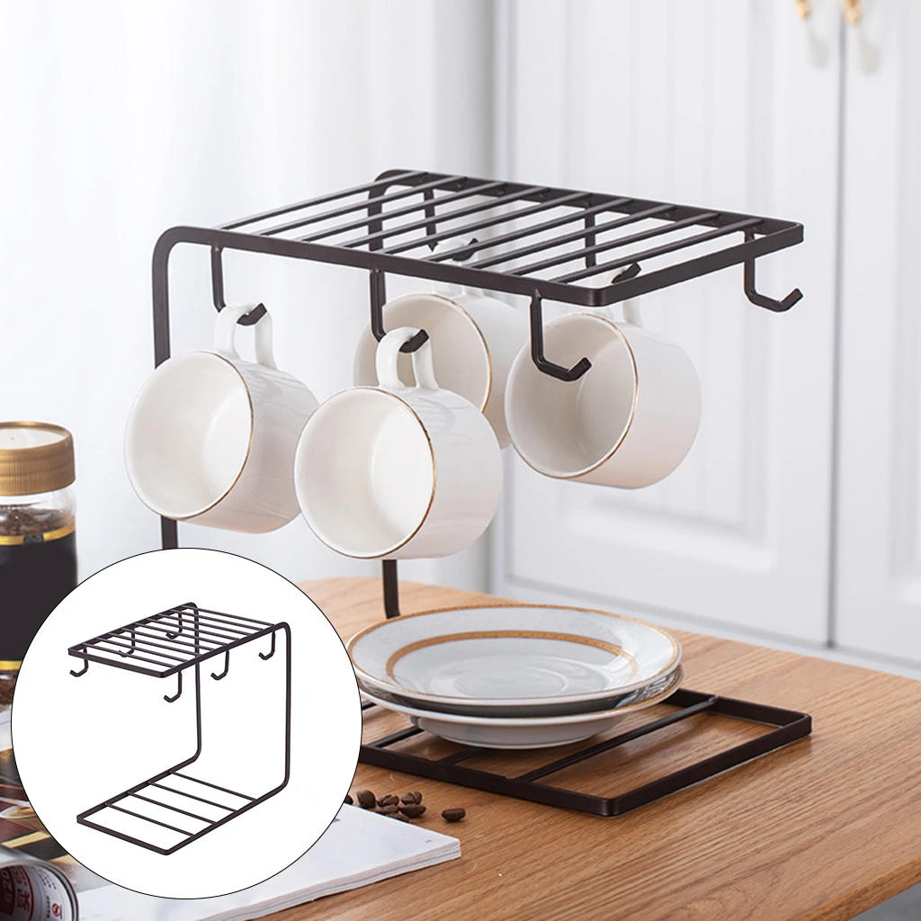 Colgador De Tazas De Metal Para Debajo Del Armario,Colgador De Tazas De