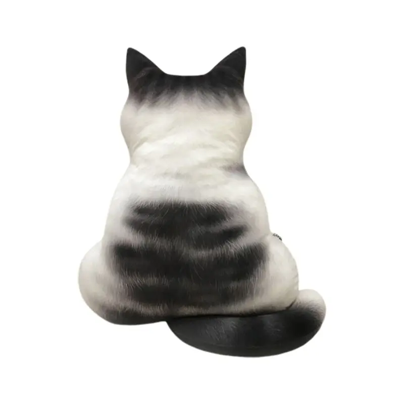 1-S Имитация животных подушка 3D кошка форма задняя тень плюшевая игрушка кукла подушка - Цвет: 1-S