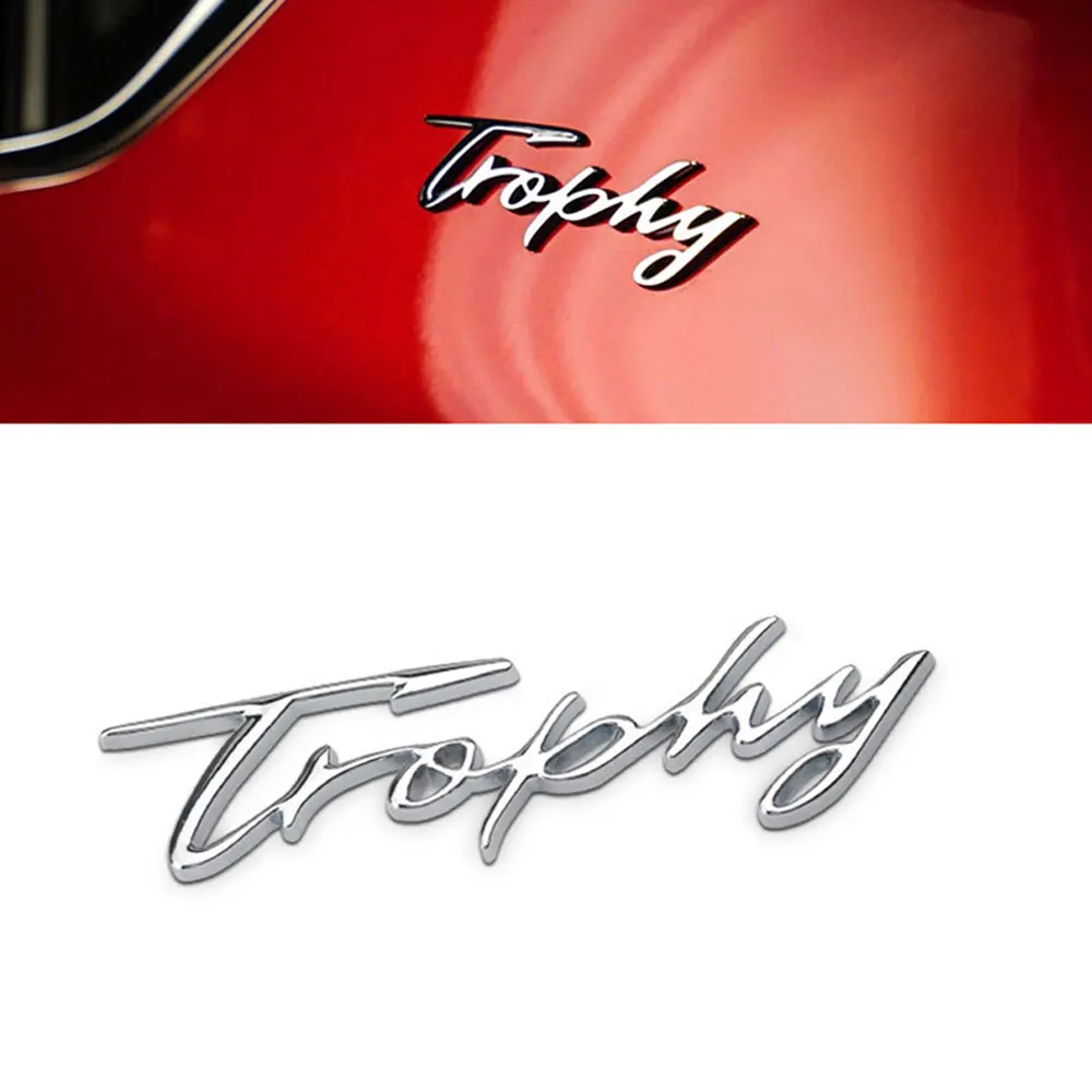 

1Pcs Car Metal Badge Emblem 3D Trophy Modified Car Trunk Auto Logo Adhesive Decal Sticker For All Cars