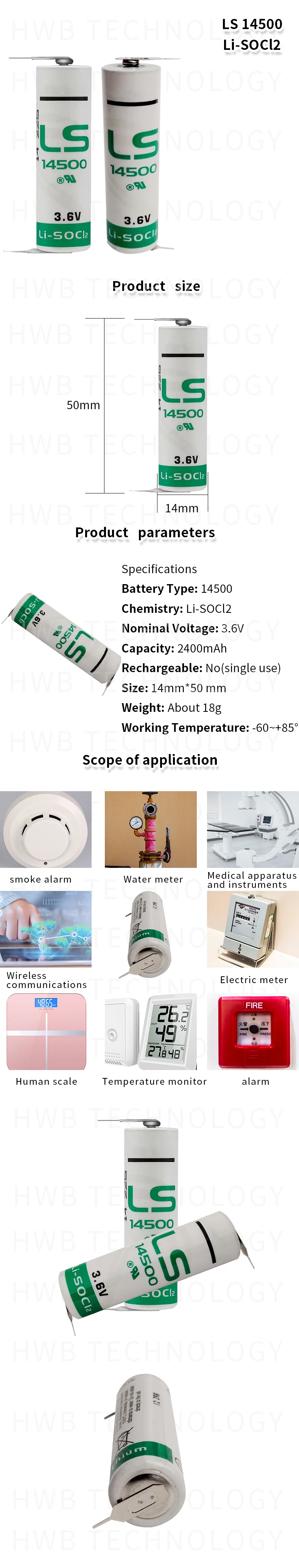 8 шт., новое оригинальное оборудование для Saft LS14500 14500 AA 3,6 V PLC, оборудование для промышленной автоматизации, станок с ЧПУ, литиевая батарея с контактами