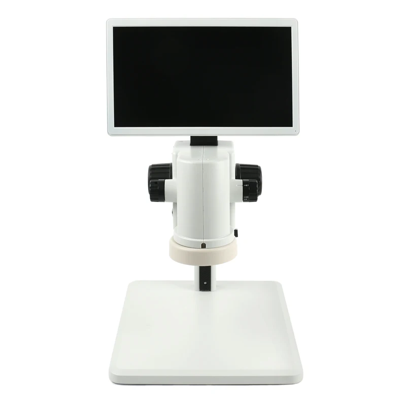 연속 줌 110X FHD 1080P 11.6 LCD 모니터 Microscopio Lab 디..