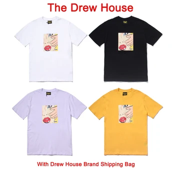 

Best Version Justin Bieber "The Drew House" Crying Lady Printed Women Men Short Sleeve T shirts tees Men Summer Cotton T shirt