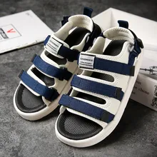 Мужские сандалии; коллекция года; сезон лето; Новинка; дышащая пляжная обувь для взрослых; нескользящая повседневная обувь для мужчин; модная обувь на плоской подошве