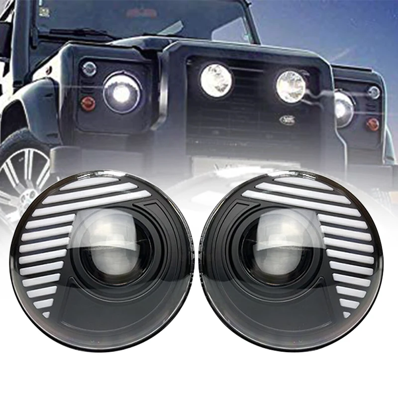 7-дюймовая круглая светодиодная фара H/Low Beam для Lada 4x4 urban Niva Jeep wnler Hummer Land rover defender |
