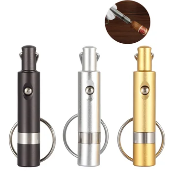 

GALINER Cigar Punch Cigar Cutter Blade Key Ring Chain Draw Hole Black Cutters Gadgets Portable Pocket Cutting 3 colors