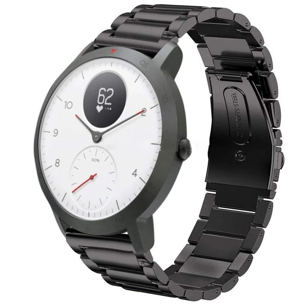 

Fashionable Elegant Stainless Steel Wrist Strap Milanese Loop Quick Release Wrist Bands for Nokia Withings Steel HR