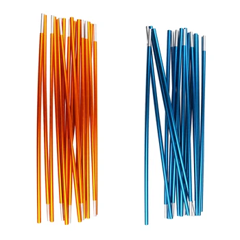 

2 Pieces Aluminum Alloy 9 Sections 333cm Camping Travel Tent Poles Rod