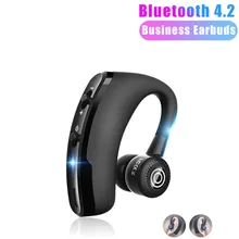 V9 беспроводные наушники Hands free бизнес наушник с кнопкой микрофона Контрольный динамик для подключения к приводу Bluetooth наушники