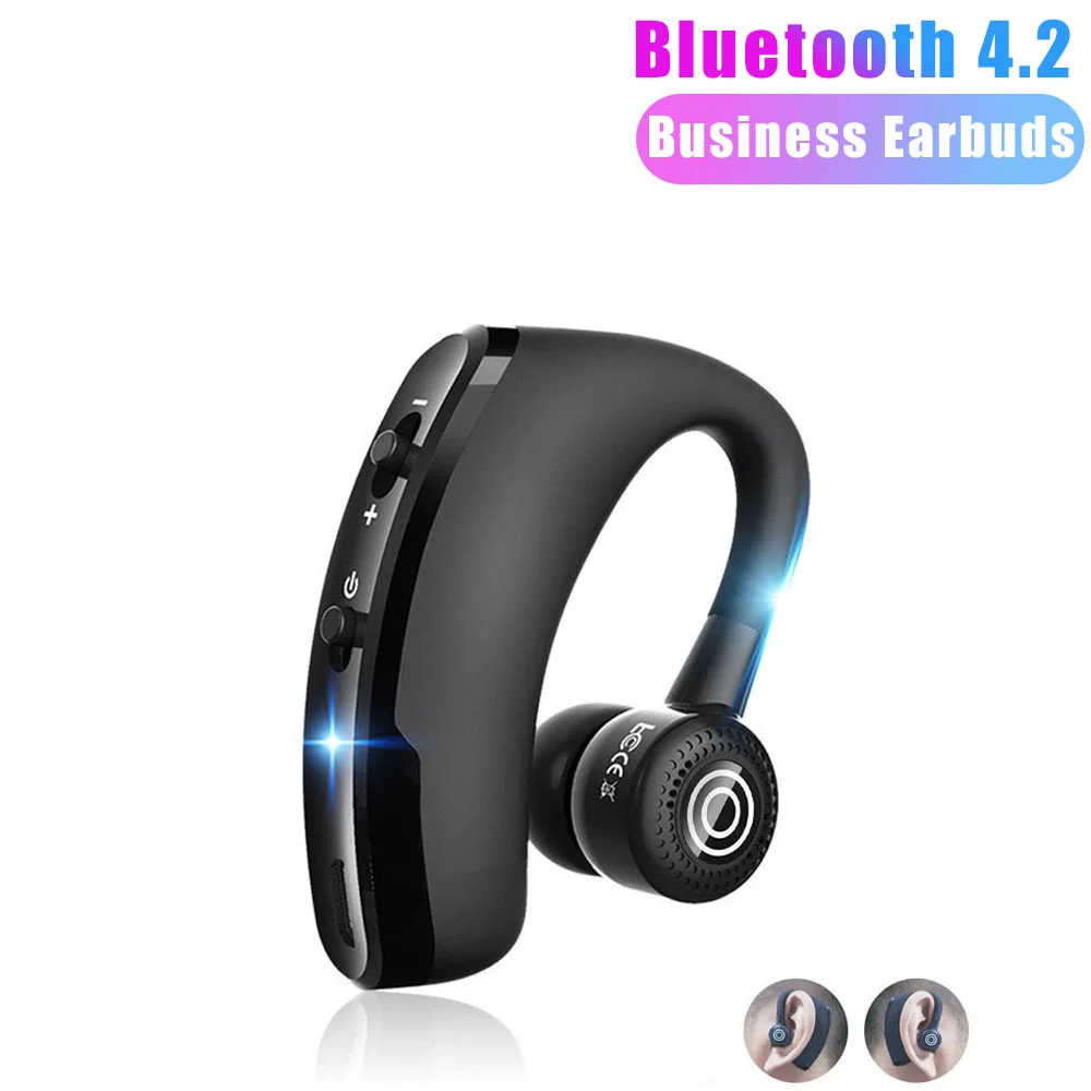 

V9 Wireless Earphone Hands free Business Earpiece With Mic Button Control Earpiece For Drive Connect Bluetooth Earphone