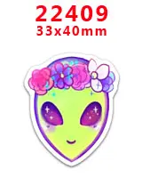 22409 30 шт hollaween характер плоское украшение из смолы PR 22398 - Цвет: 22409