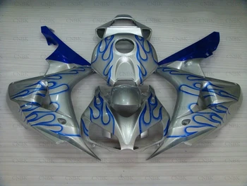

Fairings for CBR 1000RR 2007 CBR1000RR Body Kits 07 Fireblade Fairings 2006 - 2007 Blue Silvery Flame