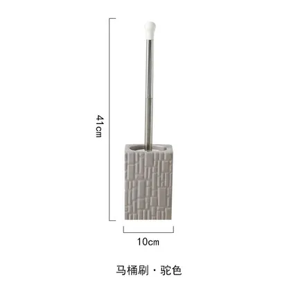 Керамический Базовый Набор ершиков для туалета аксессуары для ванной комнаты гигиенический душ щетка для чистки нержавеющая сталь длинная ручка туалетная щетка - Цвет: 3