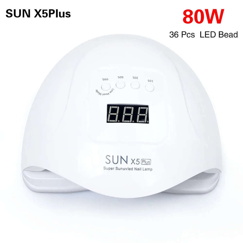 80 Вт SUN X5plus маникюр, ультрафиолетовый, светодиодный гель-лампа розовый/белый Сушилка для ногтей уход, маникюр машина для дизайна ногтей инструменты для ногтей лак для ногтей сушильная лампа