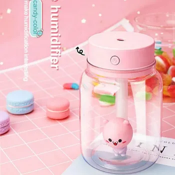 

GRTCO 400ml Desktop USB Ultrasonic Air Humidifier Mini Aroma Diffuser with Led Night Light Lamp Portable Mist Maker Fogger