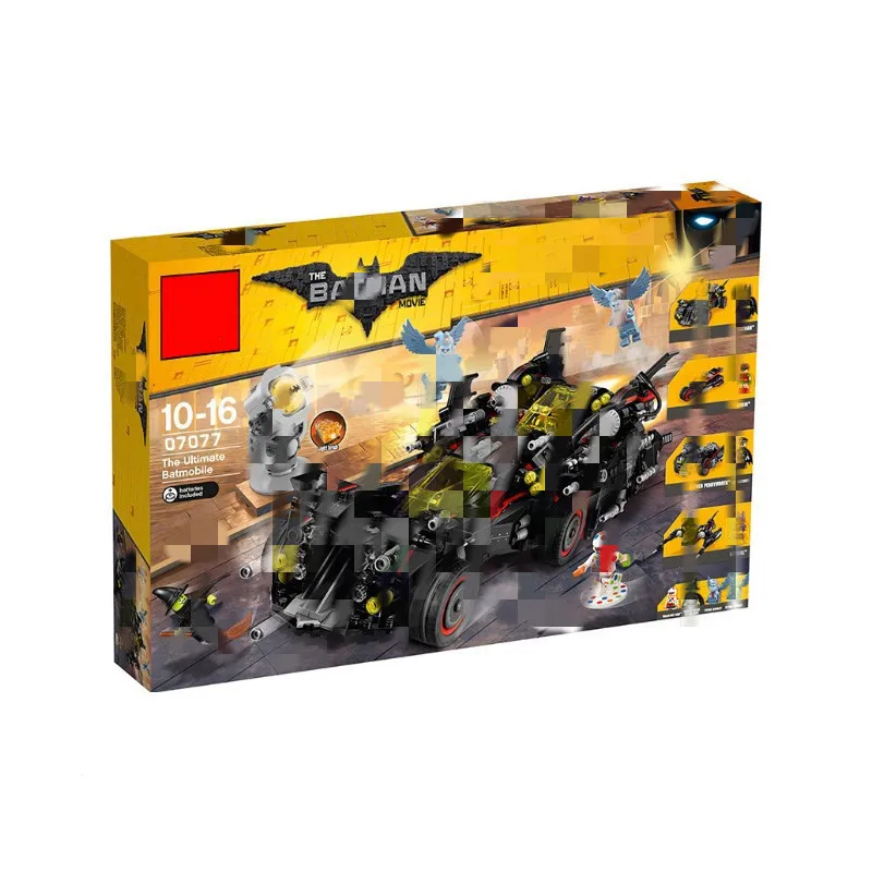 

07077 Super Hero Ultimate Batman Chariot Assembled Inserted Building Blocks Children'S Educational Toy Compatible 70917