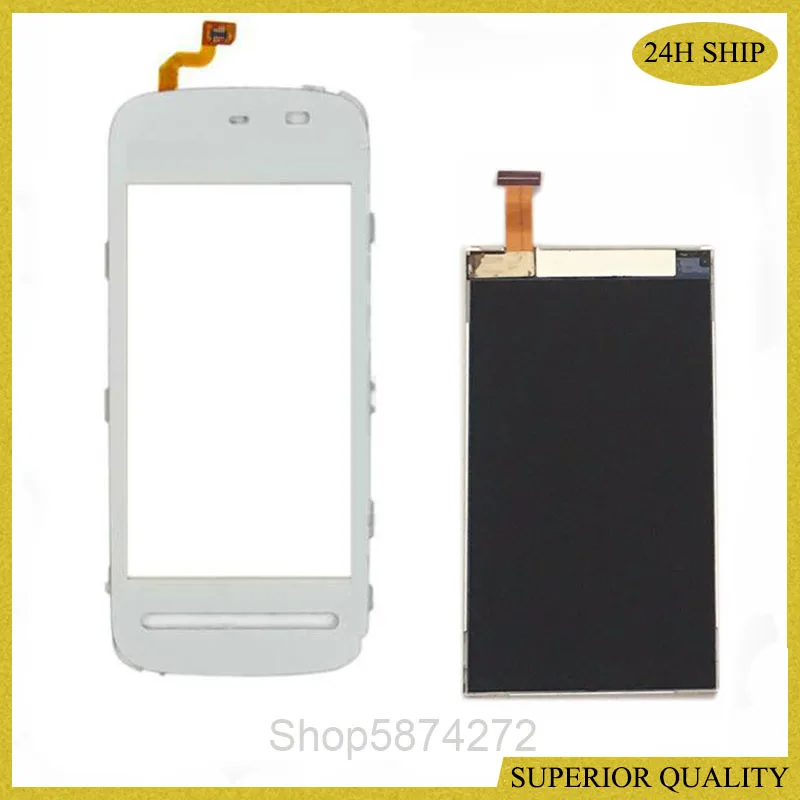 

LCD with Touchscreen for Nokia 5228, 5230, 5233, 5235 LCD Display screen Digitizer Glass Panel Front Glass Lens Sensor