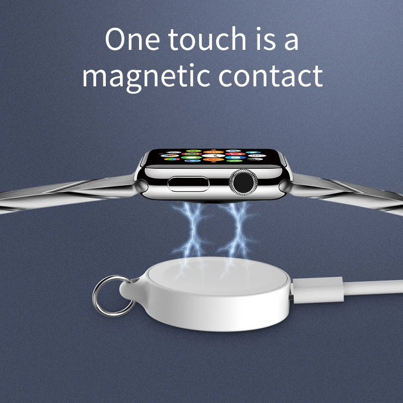 

Henzarne Magnetic Wireless Charger Induction for Apple Watch5 4 3 2 1 Series Portable Power Charging Pad