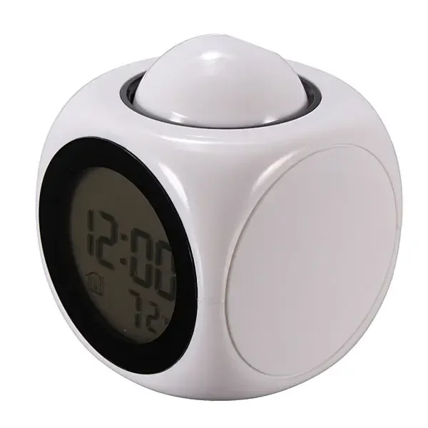 Multifunction LCD Talking Projection Alarm Clock Time & Temp Display