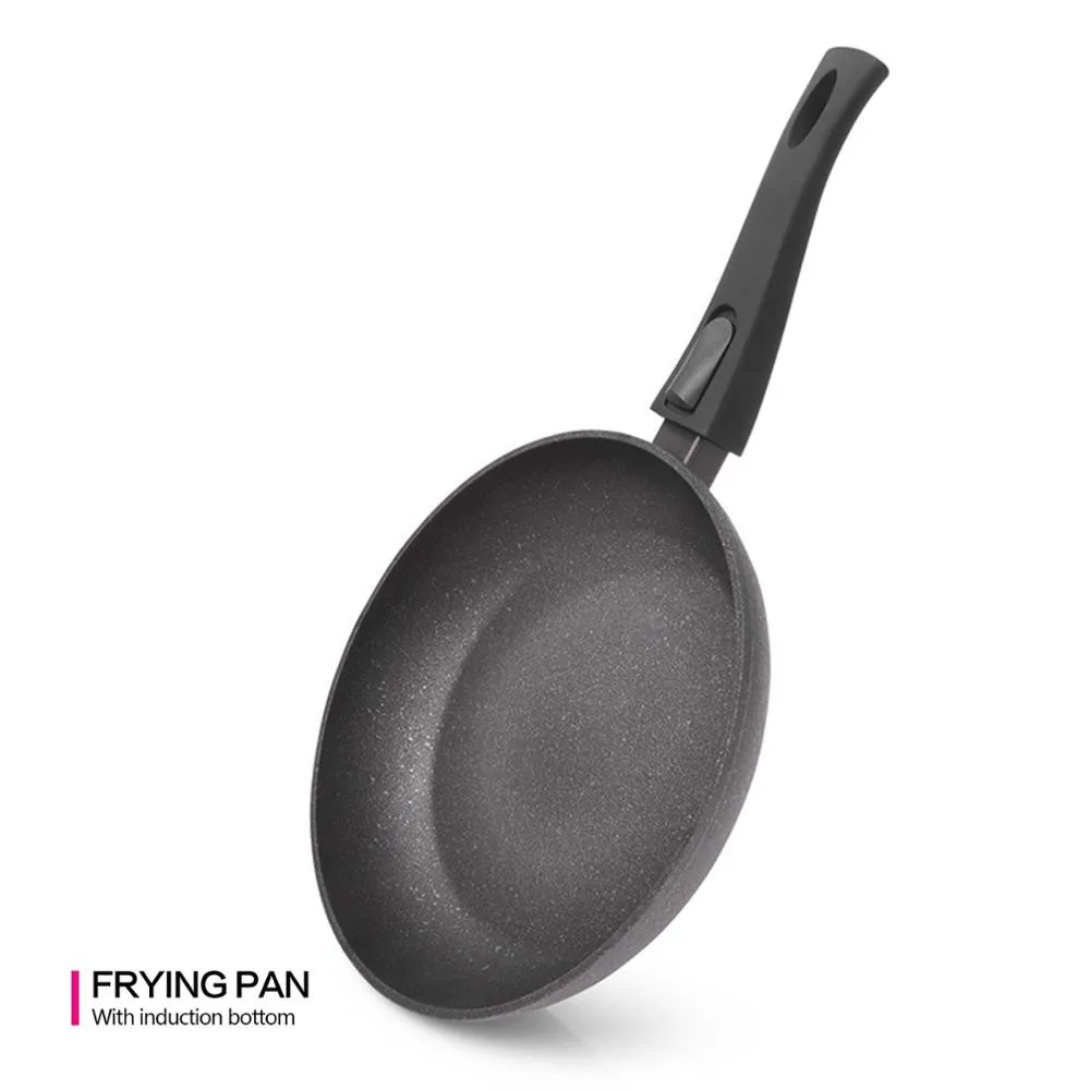 

20-28CM Forged Aluminum Non-Stick Cosmic Coating Oil-free Smoke-Use of Smoke-for Gas Induction Cooker